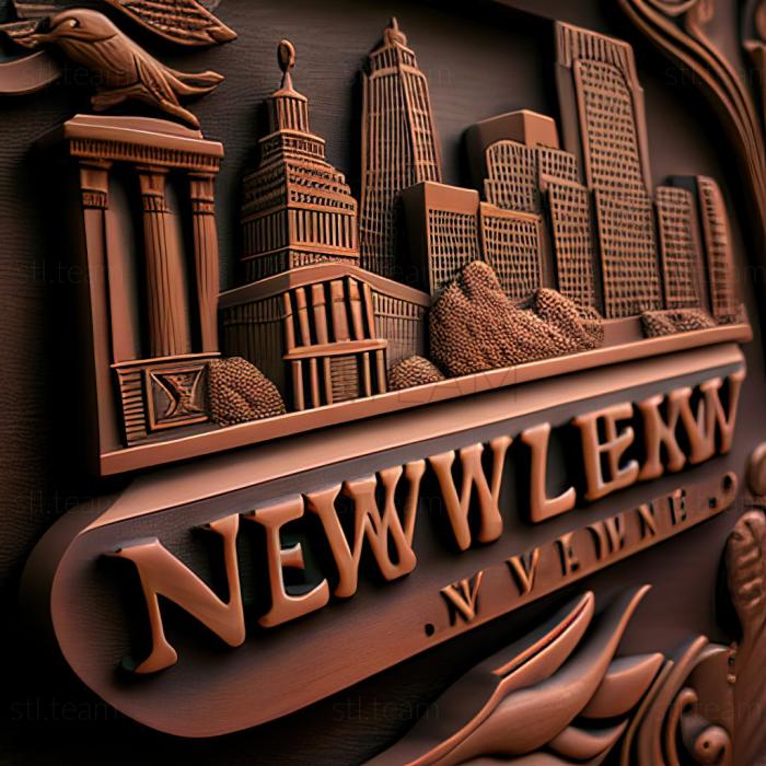 3D model Newark New Jersey (STL)